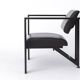 Fauteuil en cuir Karl Friedrich Förster – Design Bauhaus allemand, années 1970 - 2x