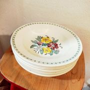 8 Digoin Sarreguemines plates