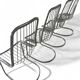 Ensemble table + 4 chaises chromées – Circa 1970