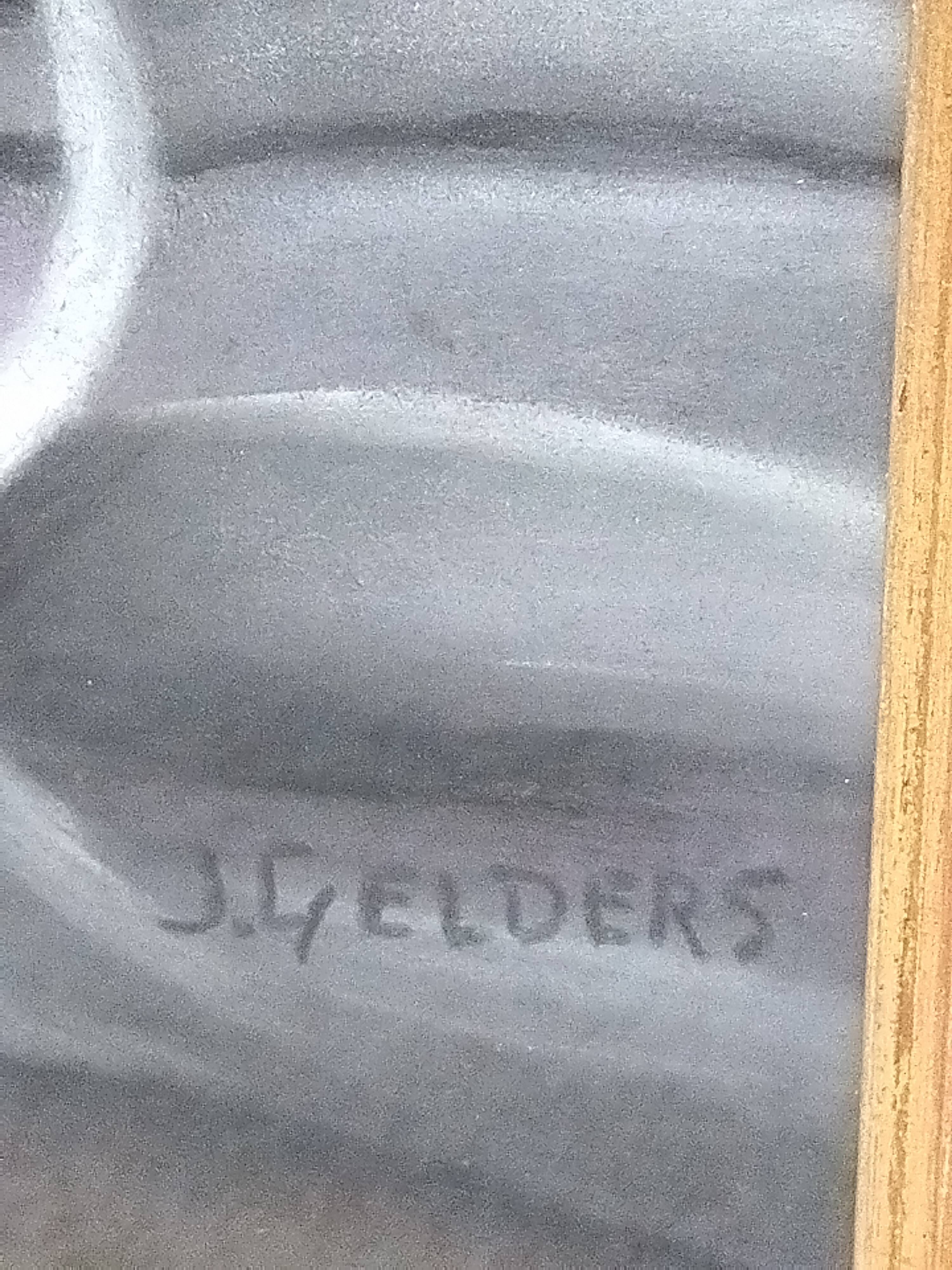 Old Tableau Pastel - Still Life Flowers - J. Gelders