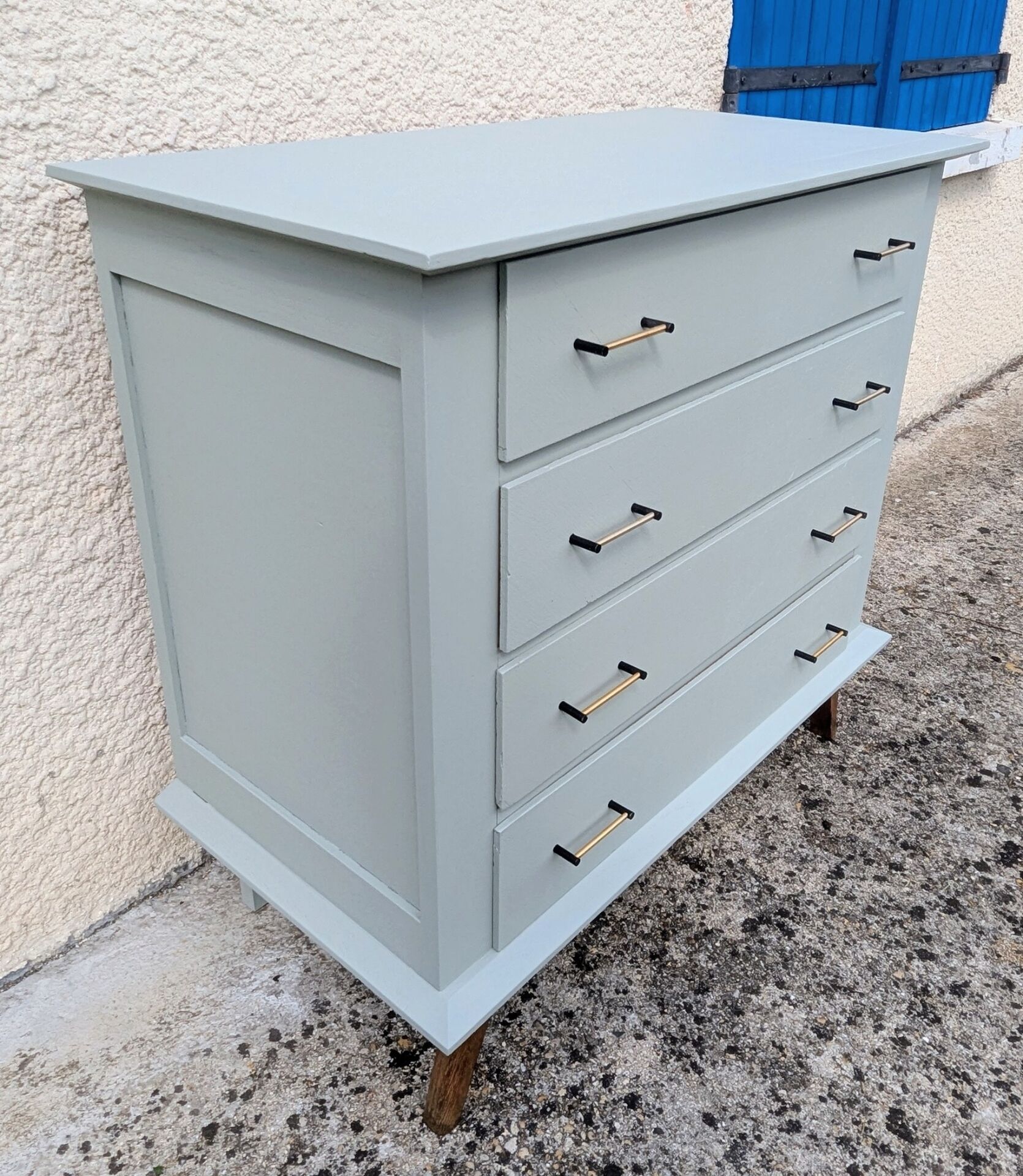 Compass Leg Commode 50 60 Vintage Design
