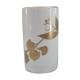 White porcelain vase decoration foliage gold "Léonard Paris" decoration Montebello