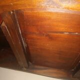 Half-moon wooden console