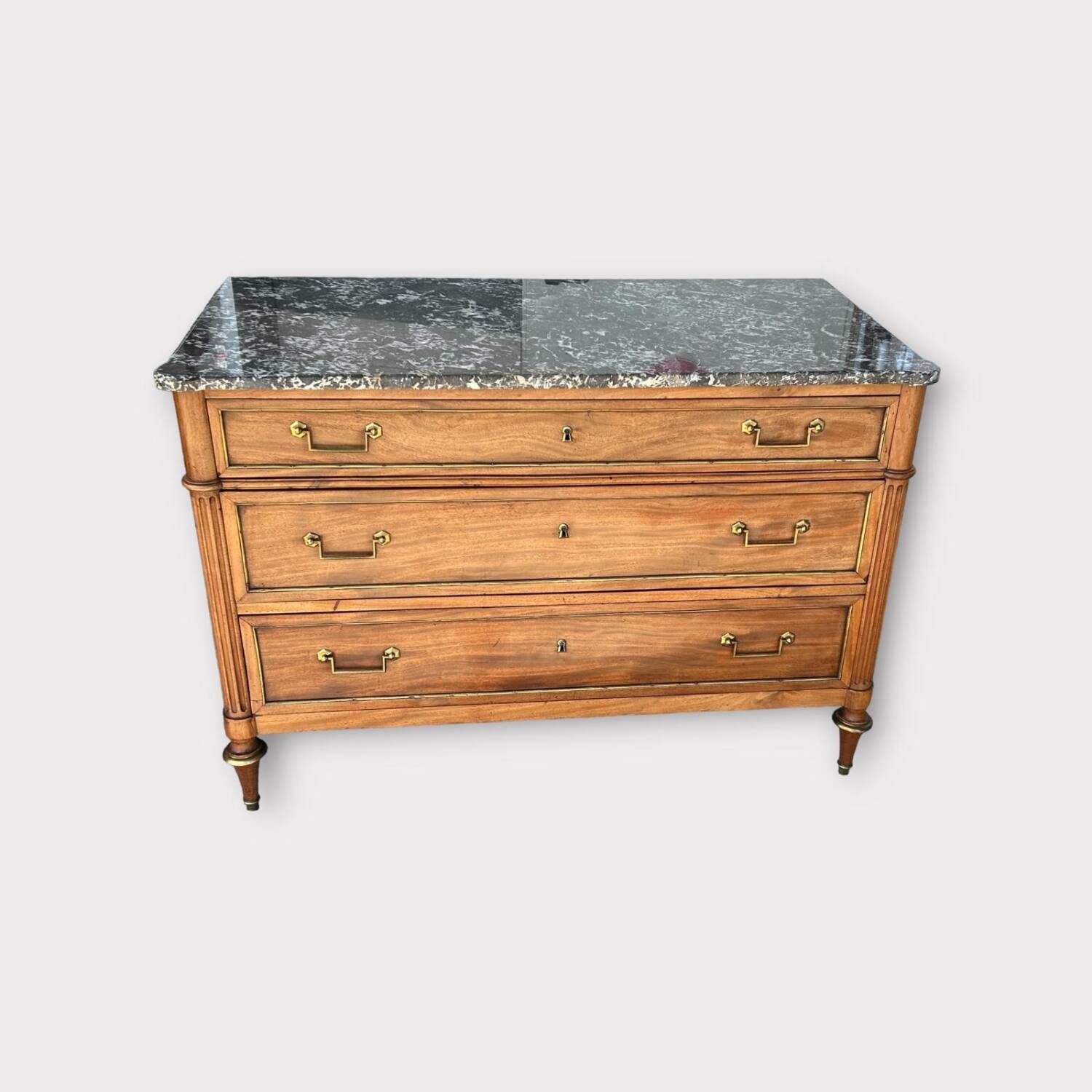 Louis XVI Period Blond Mahogany Chest of Drawers - 18th Century