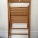 2 folding wooden chairs