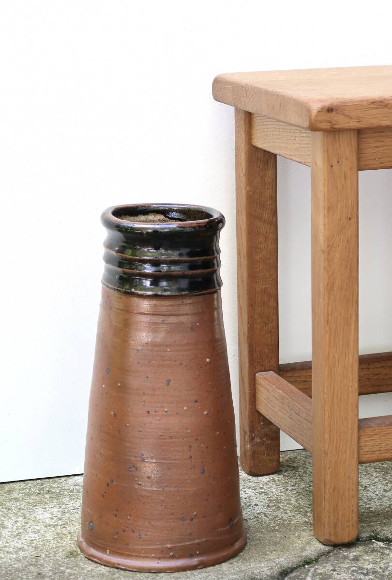 Impressive stoneware ceramic vase by Pierre Digan La Borne, 1960s