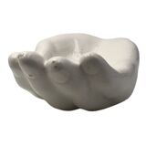 Vide poche main blanche