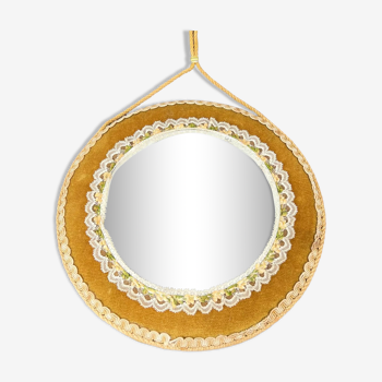 Miroir vintage jaune