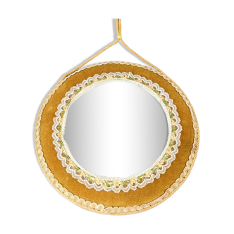 Miroir vintage jaune