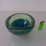 Maltese glass ashtray from Mdina, 1960s