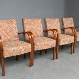 Series of 4 armchairs 1940