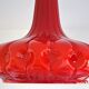 Suspension Putzler en opaline rouge vintage 1970s