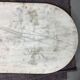 Marble and wrought iron bistro table