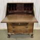 1930s English curved mahogany back desk