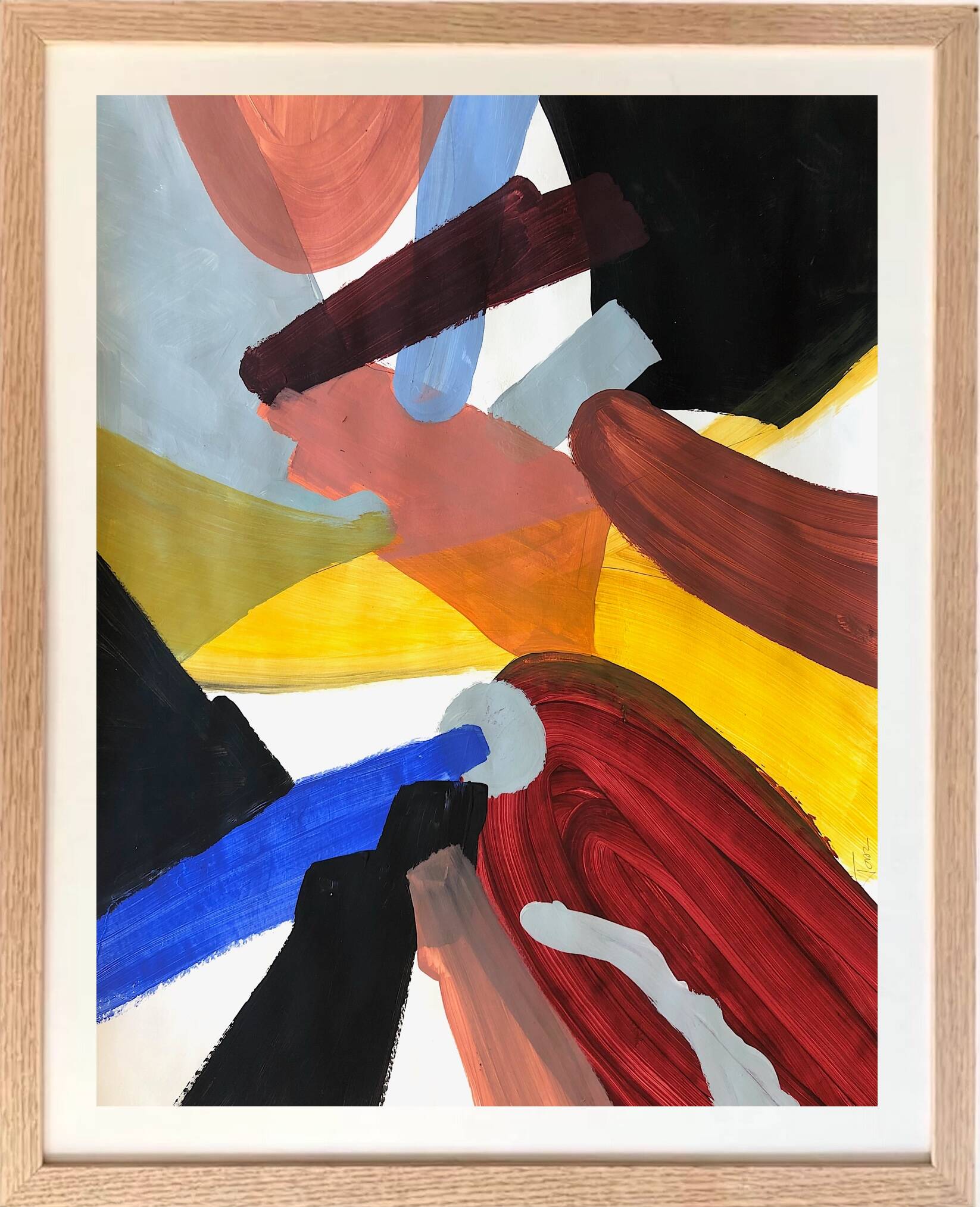 Original abstract acrylic painting