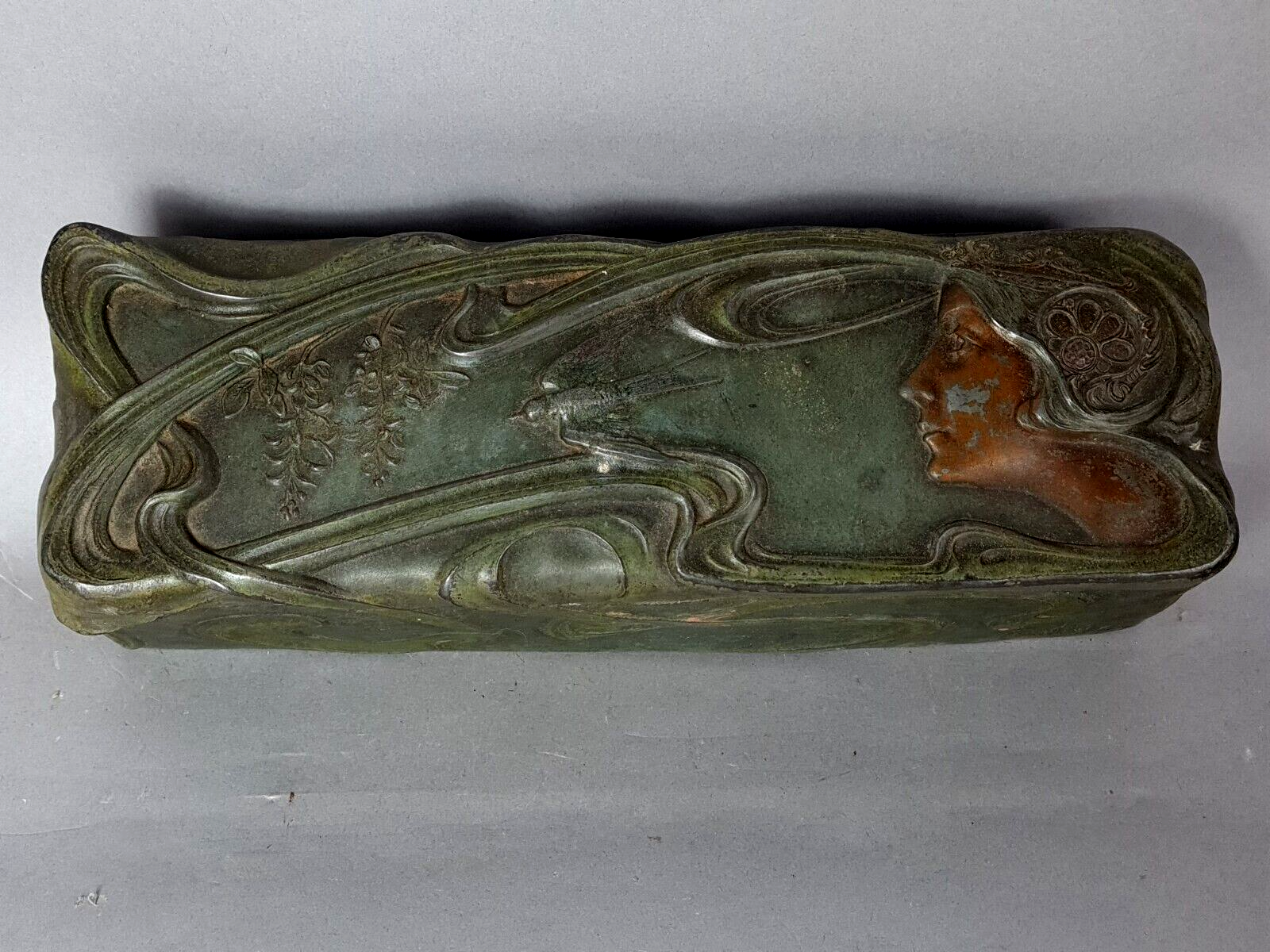 Box / box Art Nouveau in regulation signed Tonchery era around 1900 SB