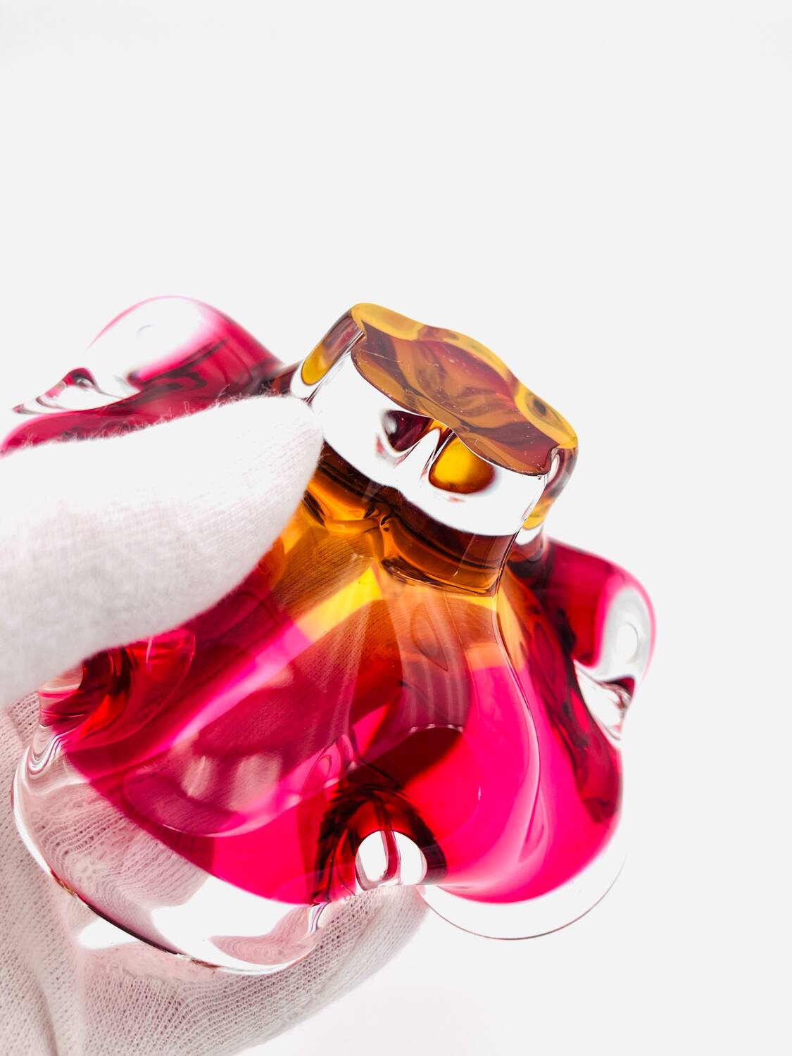 Sommerso Coupe Josef Hospodka - Bohemian Glass Art Design - Circa 60