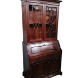 Trumeau (secretary desk) vintage con vetrina, anni 50