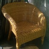 Rattan chair and braided wicker for children