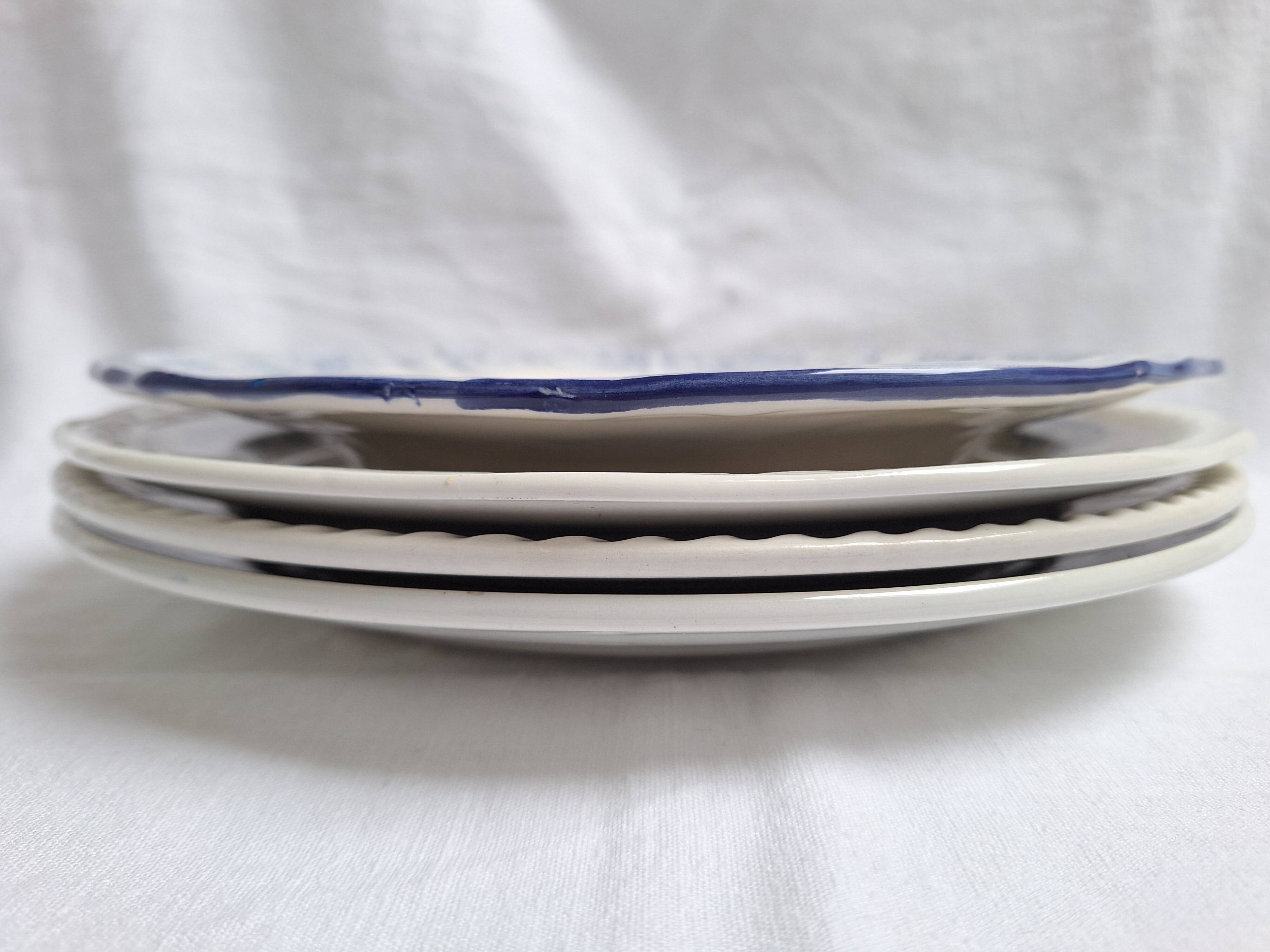 Vintage blue dinner plates