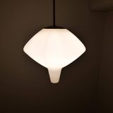 Large opaline pendant / modern brass mid-century ASEA Sweden, 1940s