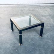 Vintage Postmodern Brushed Metal Coffee Table from Belgo Chrom / Dewulf Selection, 1980s