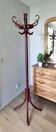 Parrot coat rack in turned wood