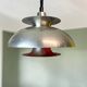 Scandinavian Danish aluminium 4-light hanging lamp