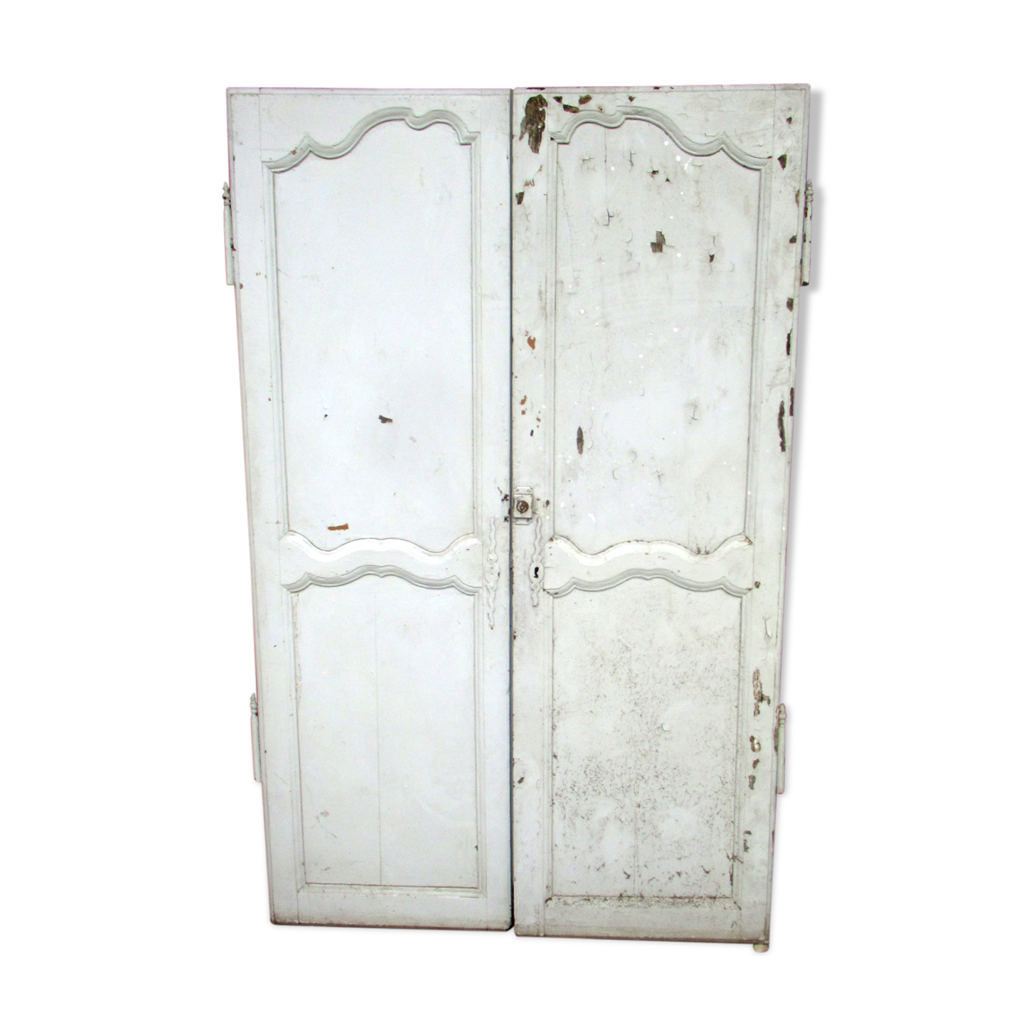 Paire de portes xviiième, de façade murale en chêne