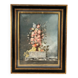 Bouquet de fleurs, aquarelle encadrée