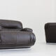 Giuseppe Munari lounge chairs brown leather 1970s, Italy, set of 2