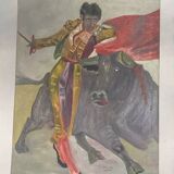 Peinture régionaliste tableau huile sur toile
