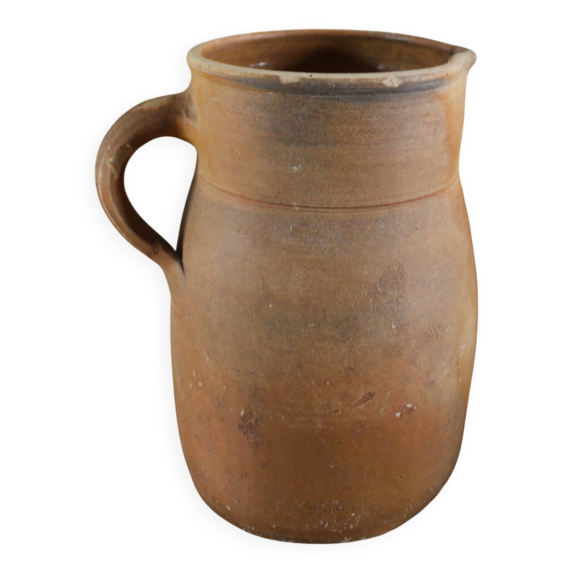 Vintage artisanal terracotta jug