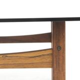 Table basse en palissandre et en verre, Suède, 1970