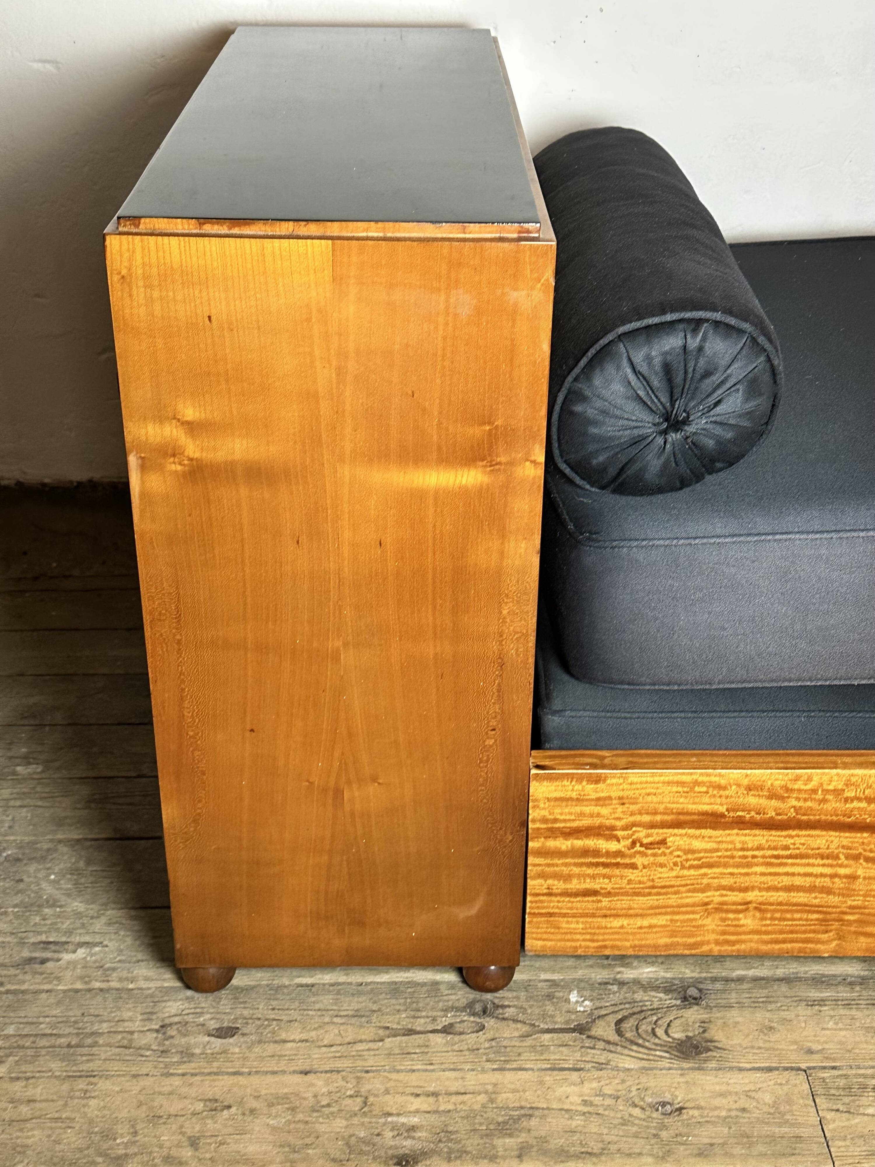 Art Deco daybed attributed to Jules Emile Leleu, Prince of Monaco model, 1927