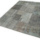 Tapis oriental surteinté à la main 170 cm x 247 cm tapis patchwork gris