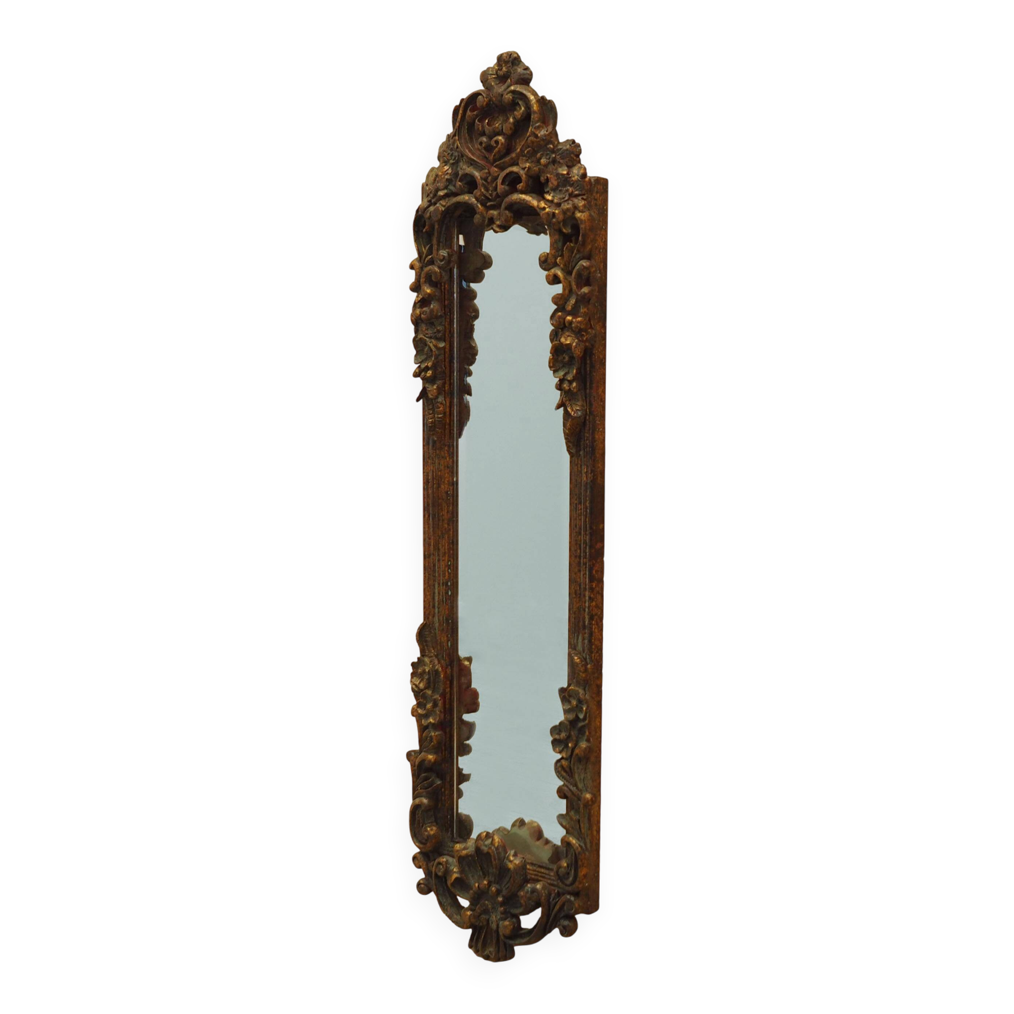 Mirror in a wooden frame, Italian design, 1960s, production: Italy