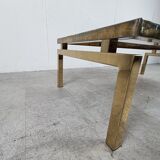 Table basse en laiton par, années 1970