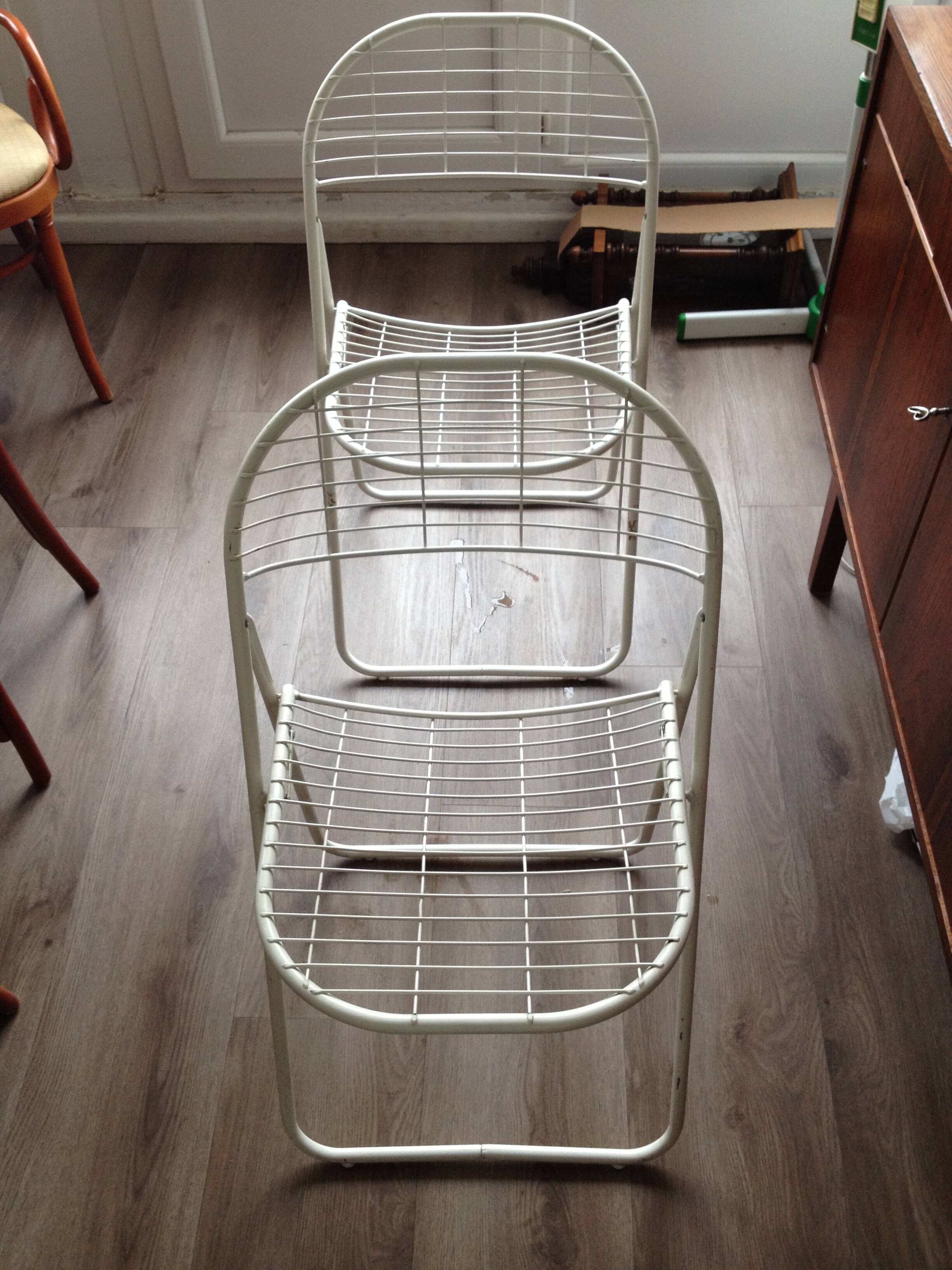 Vintage IKEA "Ted" folding chair pair – Niels Gammelgaard – 1980