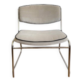 Vintage beige armchair from the 1970s.