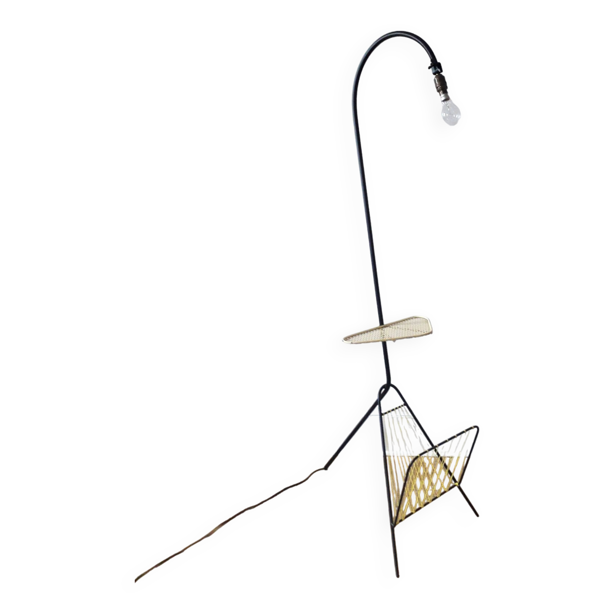 Floor lamp / magazine holder