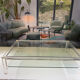 Table basse Altuglass et verre David Lange