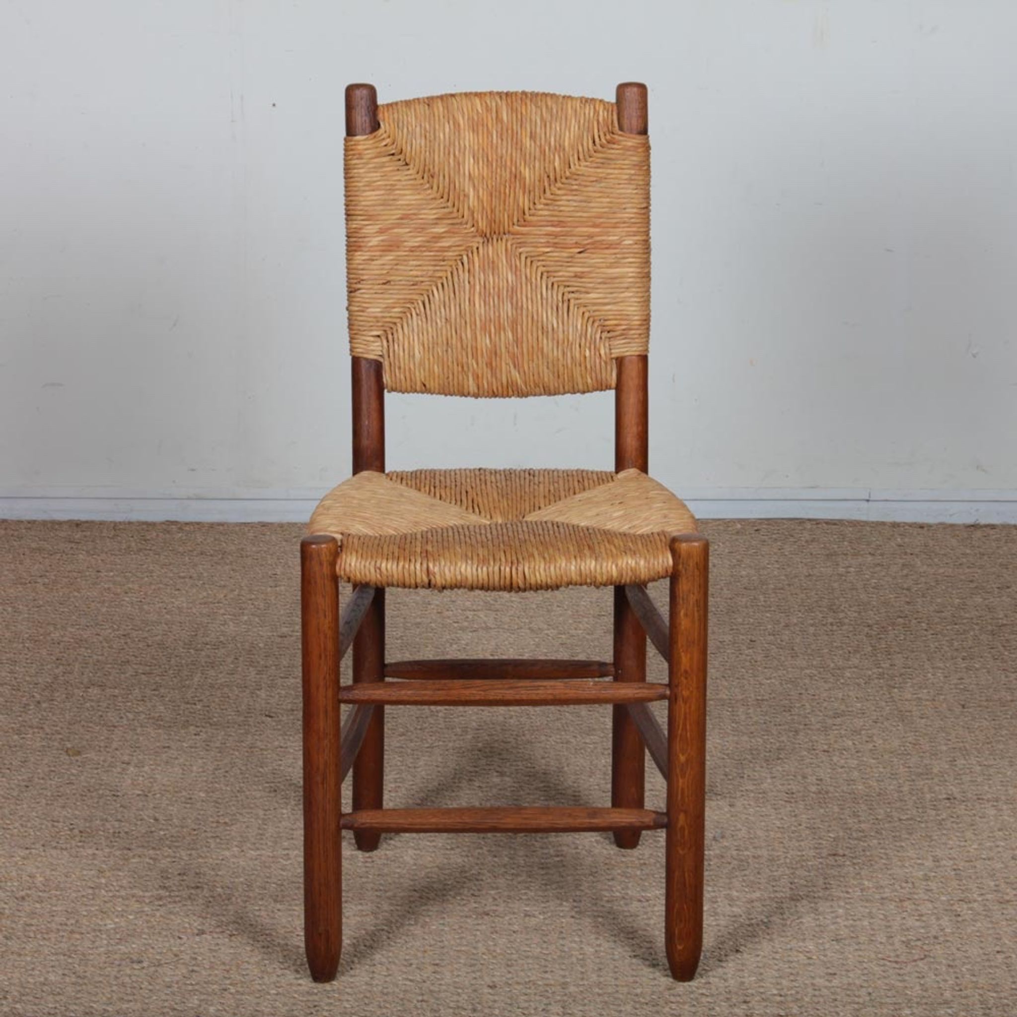 Set of 6 chairs, model Bauche no. 19, by Charlotte Perriand, 1950