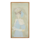Modern painting signed by Leonardo Stroppa, female figure '900