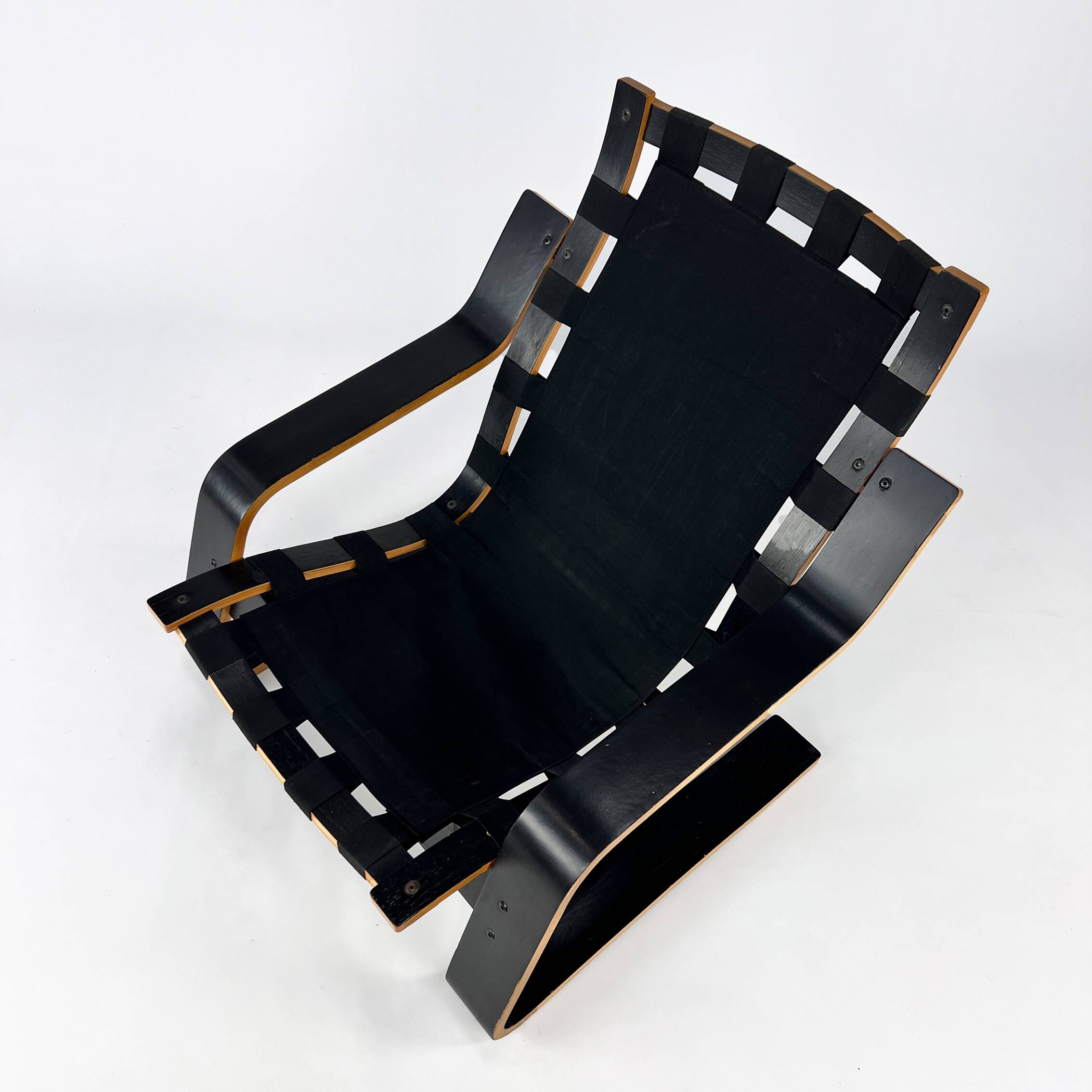 Vintage Scandinavian Bentwood Cantilever Lounge Chair, 1970s