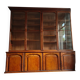 Bibliothèque deux corps vitrée, bois massif, XIXe siècle