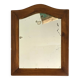 Old mirror, police hat wood