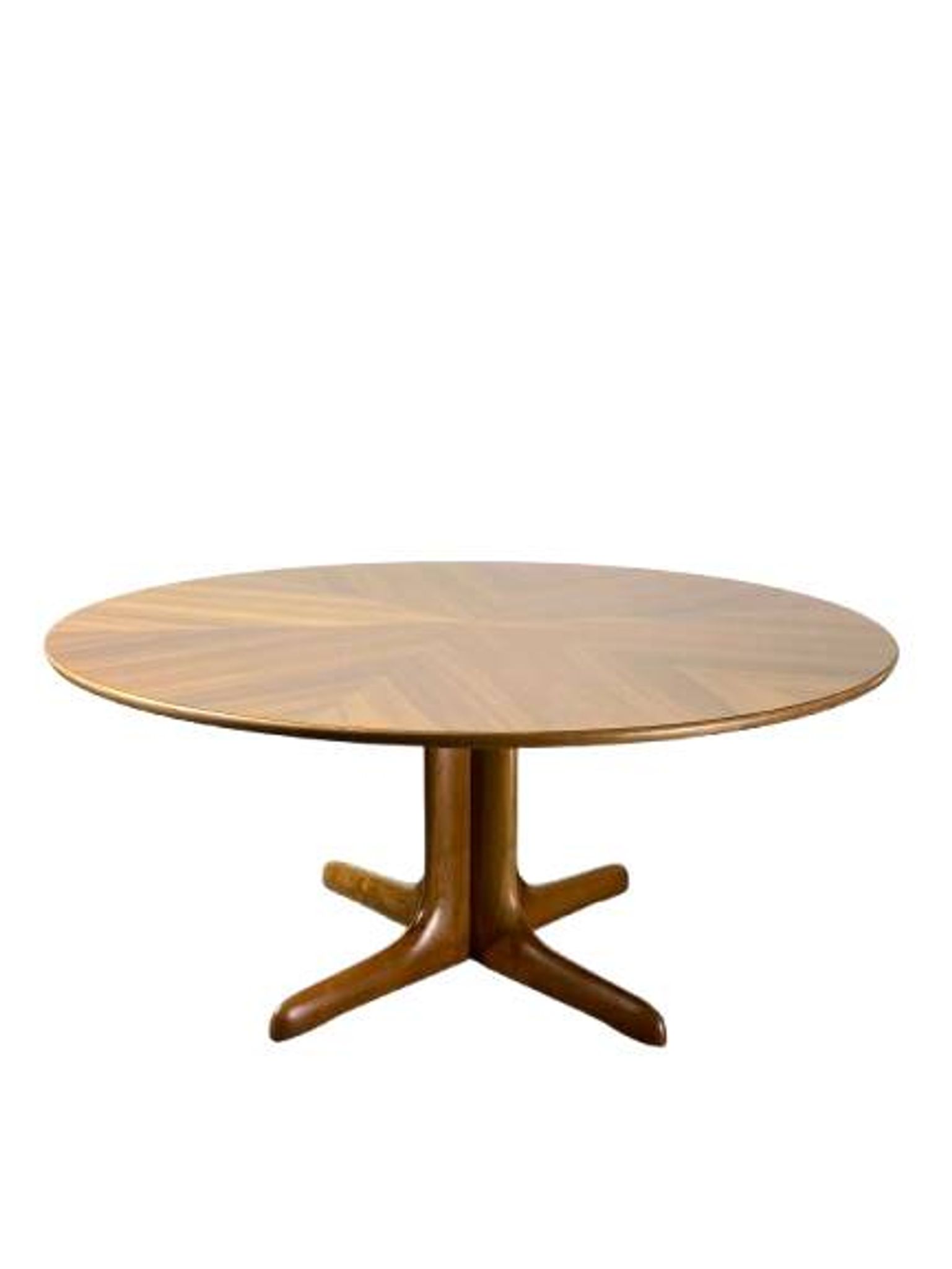 Adjustable table, Scandinavian, walnut, 1960 “Mount and Lower”.