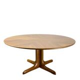 Adjustable table, Scandinavian, walnut, 1960 “Mount and Lower”.
