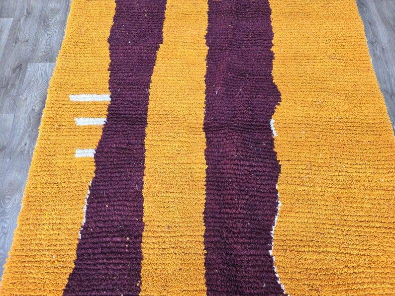 Tapis beni ouraine fait main taille 100 x 200 cm